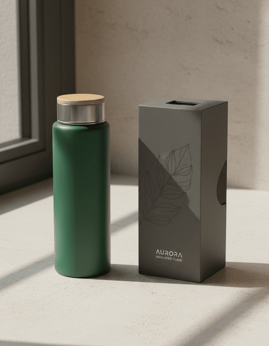 Premium Vacuum Flask with packaging